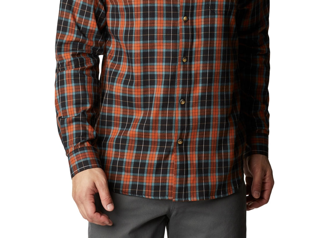 Columbia Men's Vapor Ridge Iii Long Sleeve Shirt Brown Size XX-Large
