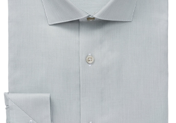 Calvin Klein Men's Steel Slim-Fit Non-Iron Stretch Performance Dress Shirt Green Size 17.5X32-33