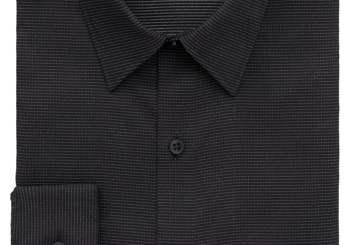 Calvin Klein Men's Extra-Slim Stain Shield Performance Dress Shirt Black Size 17-17 1/2 32-33