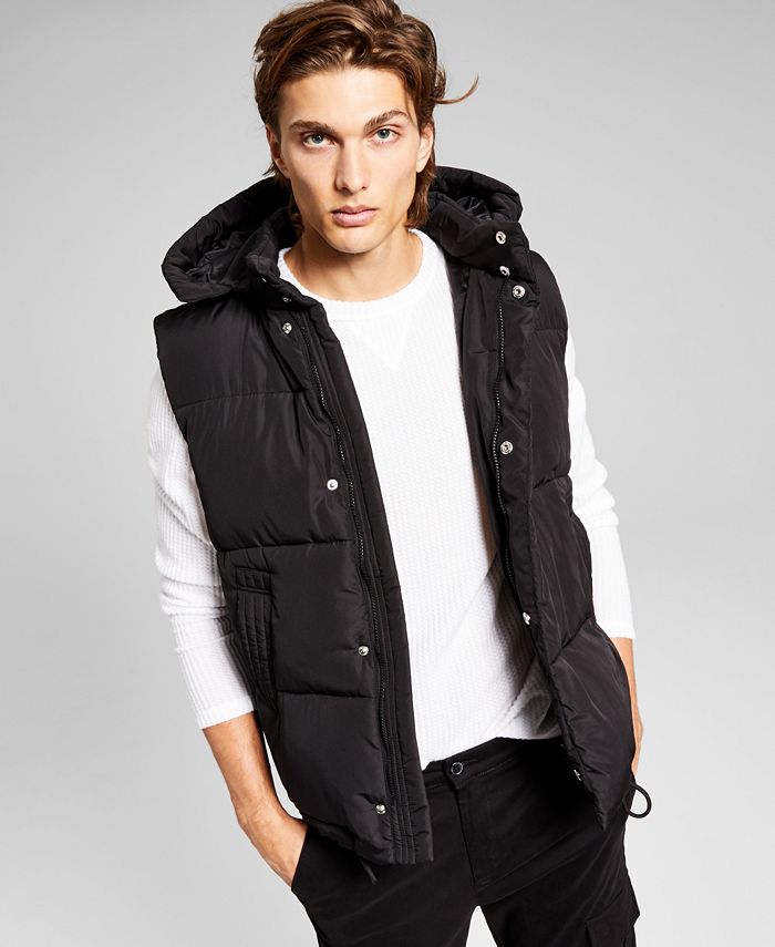 And Now This Men's Lightweight Puffer Vest Black Size XX-Large