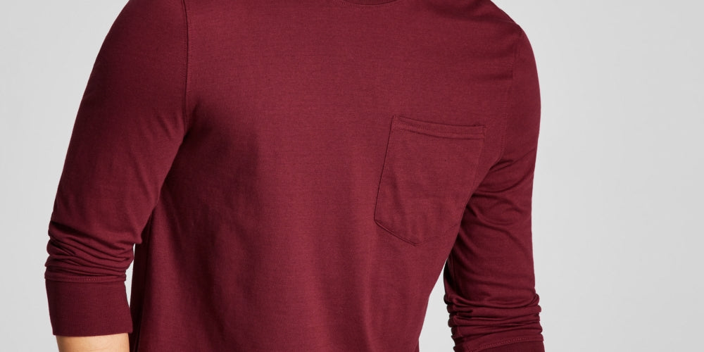And Now This Men's Pocket Long Sleeve T-Shirt Red