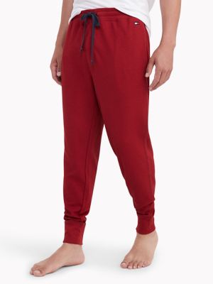 Tommy Hilfiger Men's Thermal Joggers Red Size XX-Large
