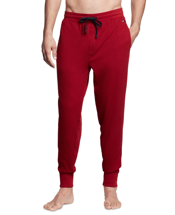 Tommy Hilfiger Men's Thermal Joggers Red Size XX-Large