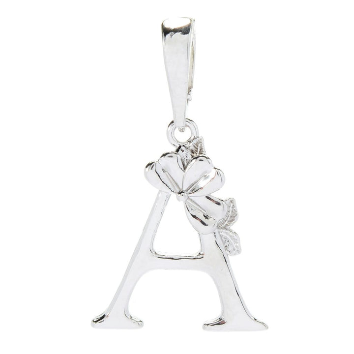 Toscana Italiana Choice of Plating Botanical Floral Initial Enhancer Bail Pendant