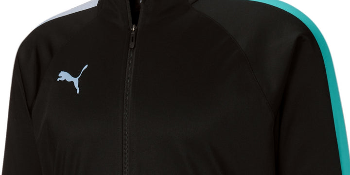 Puma Men's Speed Moisture Wicking Full Zip Logo Track Jacket Black Size Small
