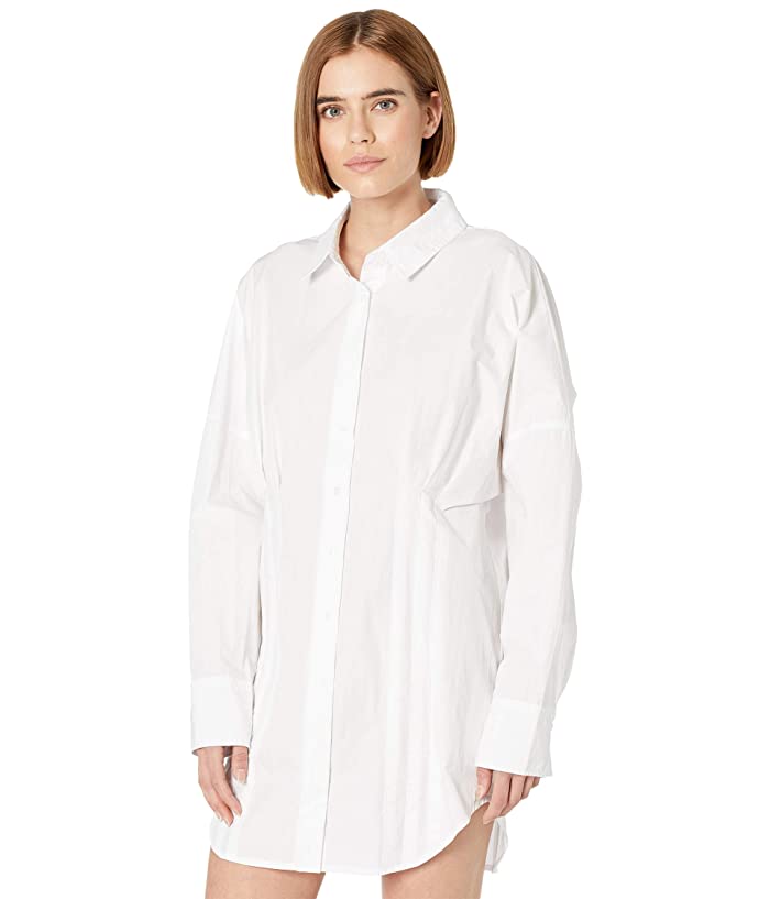 Free People Women's Taia Shirtdress White Size X-Large