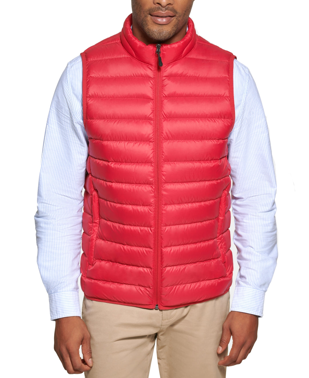 Club Room Men's Down Packable Vest Red