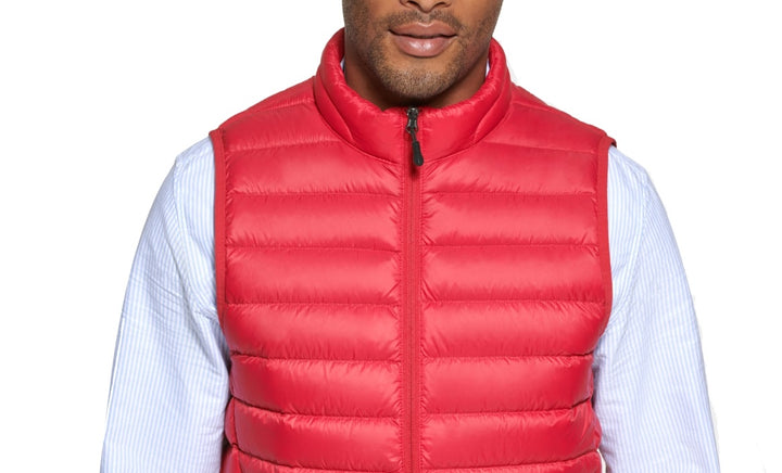 Club Room Men's Down Packable Vest Red