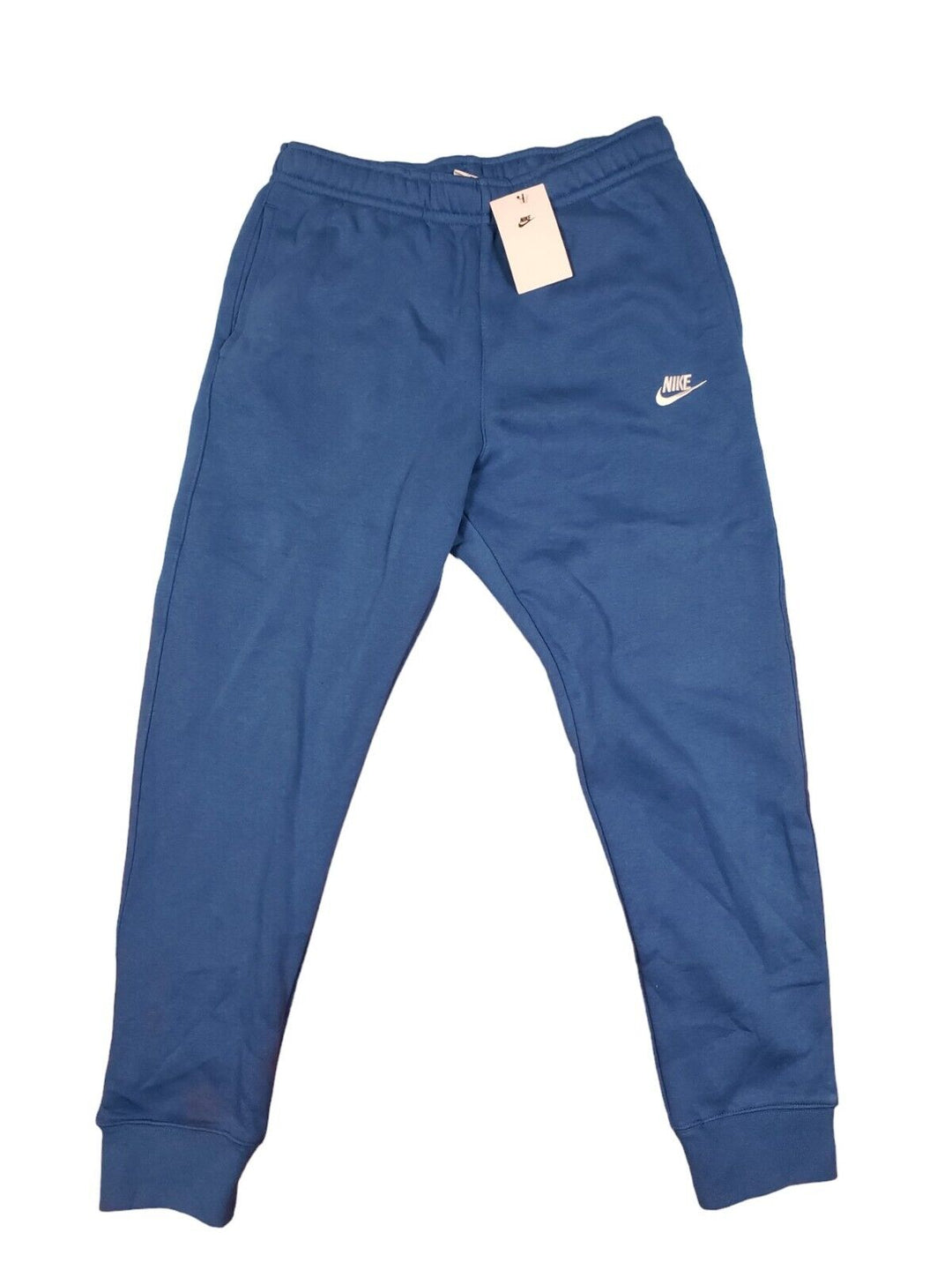 Nike Sportswear Men's Club Pocket Fleece Joggers in Dark Marina Blue/White Size Medium