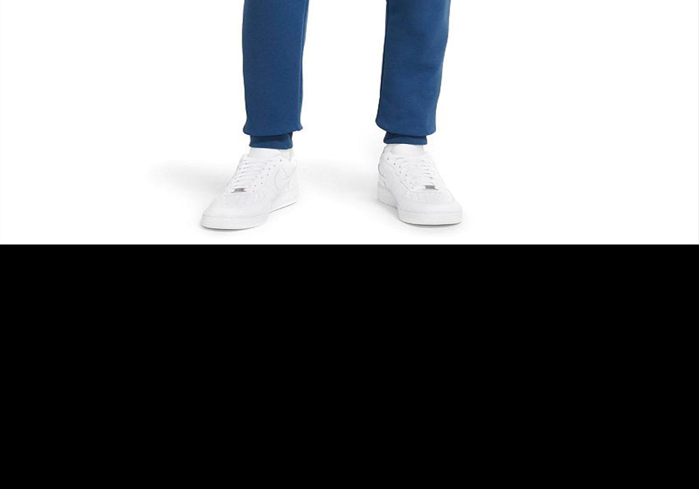 Nike Sportswear Men's Club Pocket Fleece Joggers in Dark Marina Blue/White Size Medium