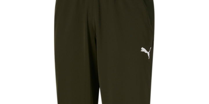 Puma Men's Contrast 2.0 Side Stripe Track Pants Green Size Small