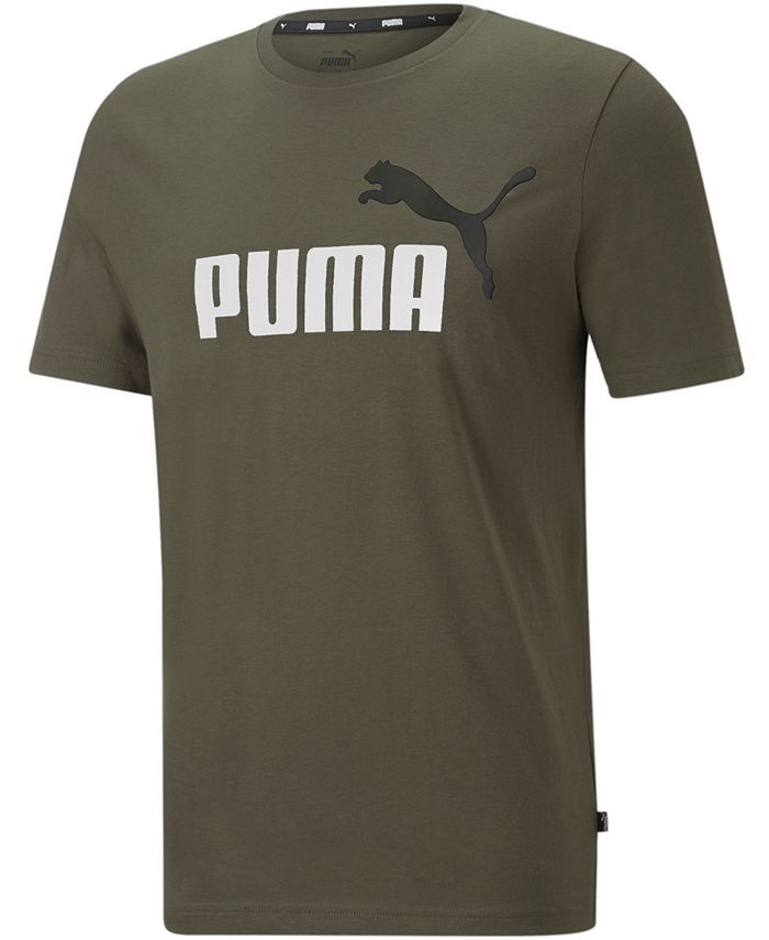 Puma Men's Graphic Crewneck T-Shirt Green Size Small