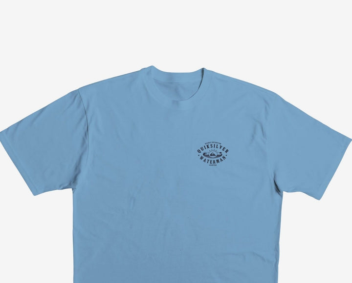 Quiksilver Waterman Men's Palm Wave T-Shirt Blue Size XX-Large