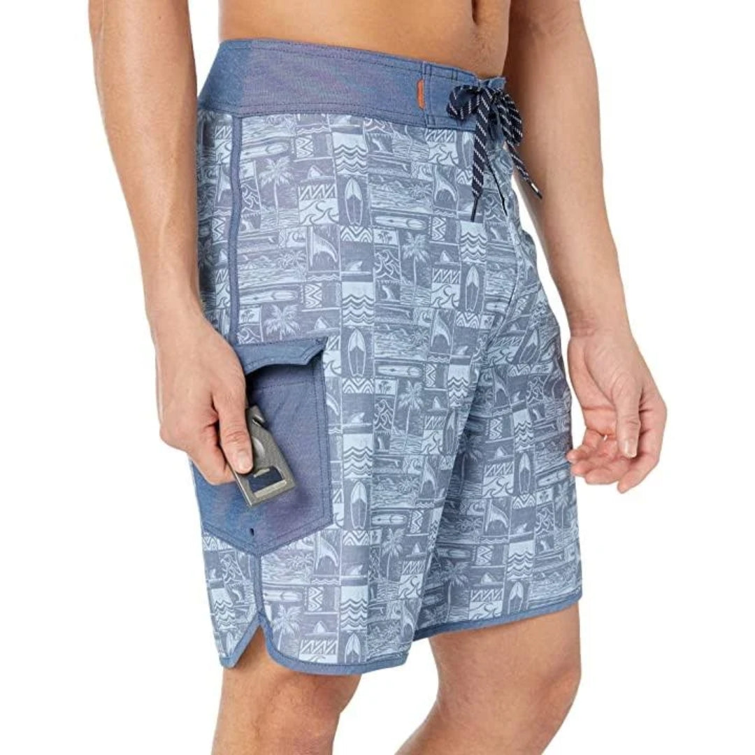 Quiksilver Men's Four Doors Board Shorts Blue Size 40