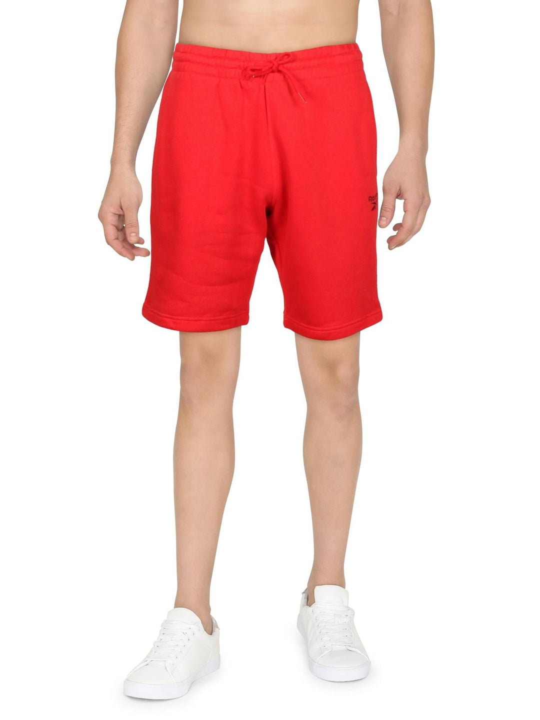 Reebok Men's Identity Regular Fit Logo Print Sweat Shorts Red Size Medium