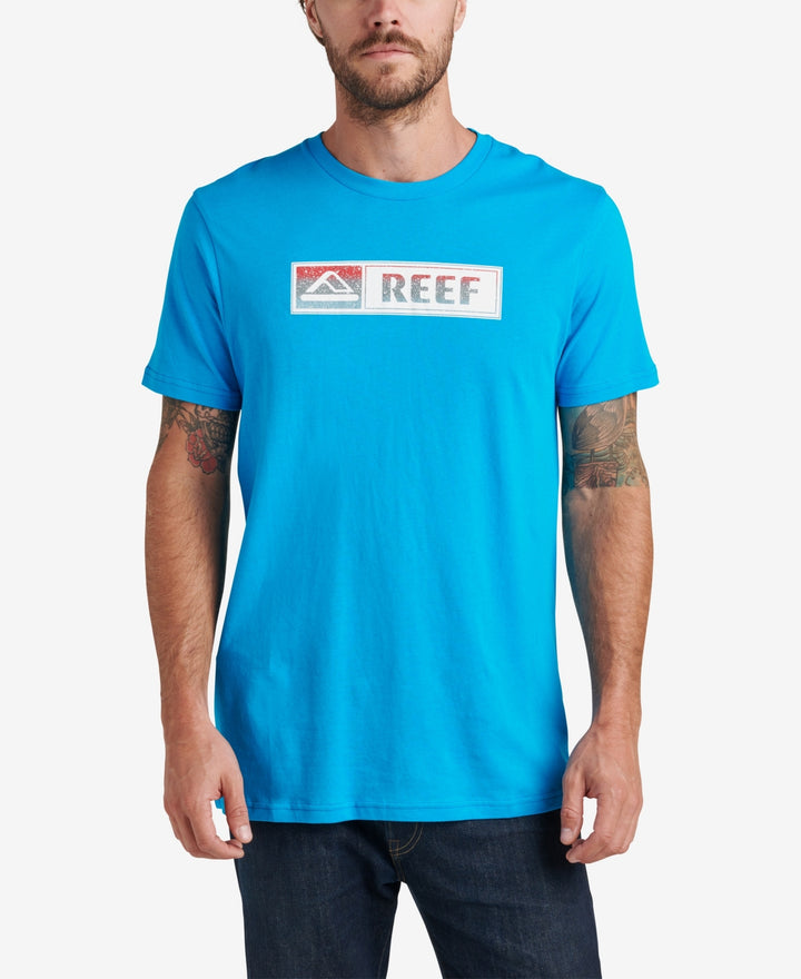 Reef Men's Lucis Graphic T-shirt Blue Size XX-Large