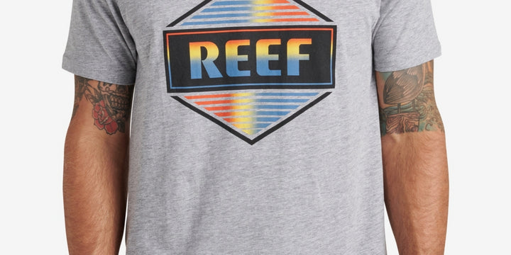 Reef Men's Caelum Graphic T-shirt Gray Size XL