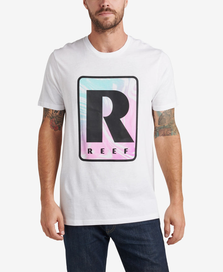 Reef Men's Tidus Graphic T-shirt White Size X-Large