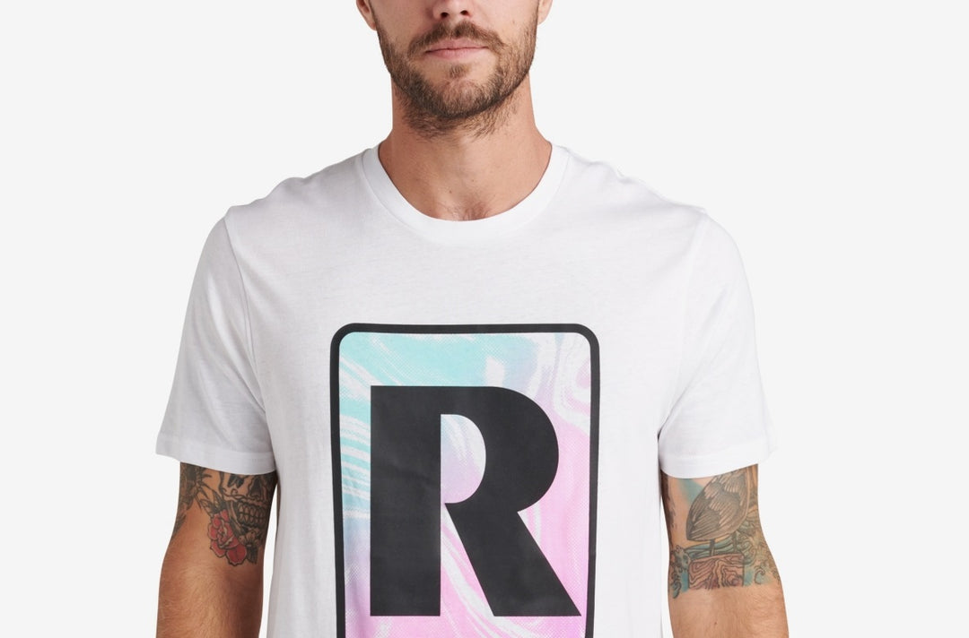 Reef Men's Tidus Graphic T-shirt White Size XX-Large