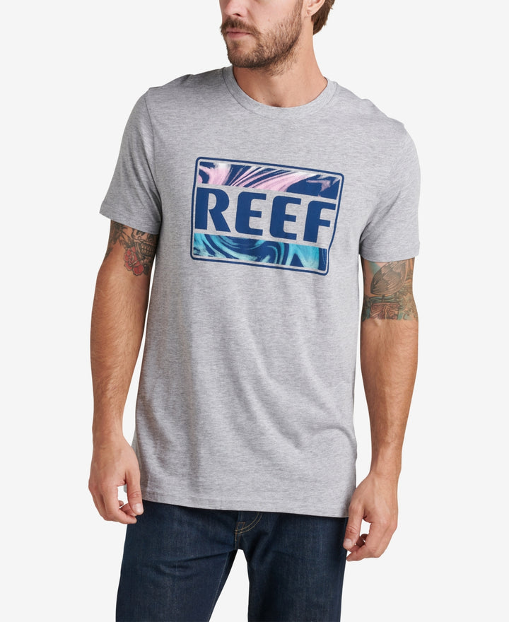 Reef Men's Bengal Graphic T-shirt Gray Size XL