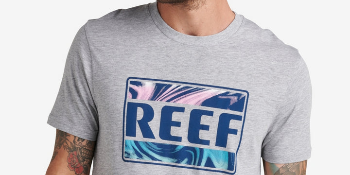 Reef Men's Bengal Graphic T-shirt Gray Size XL