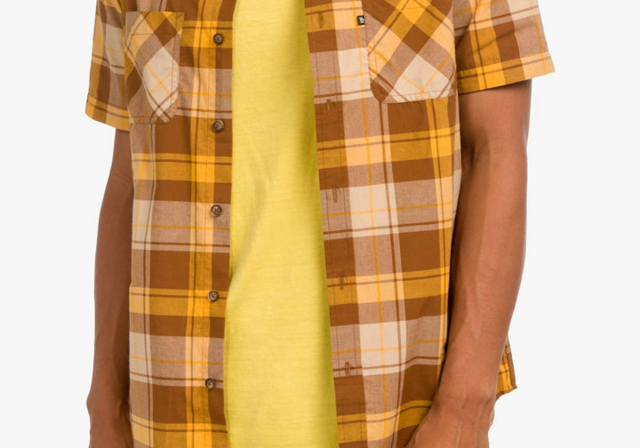 Junk Food Men's Murdock Shirt Yellow Size XX-Large