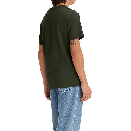 Levi's Men's Sportswear Logo Graphic Crewneck T shirt Green Size XX-Large