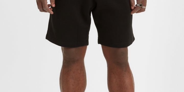 Levi's Men's Seasonal Relaxed Fit Elastic Waistband Sweatshorts Black Size XX-Large