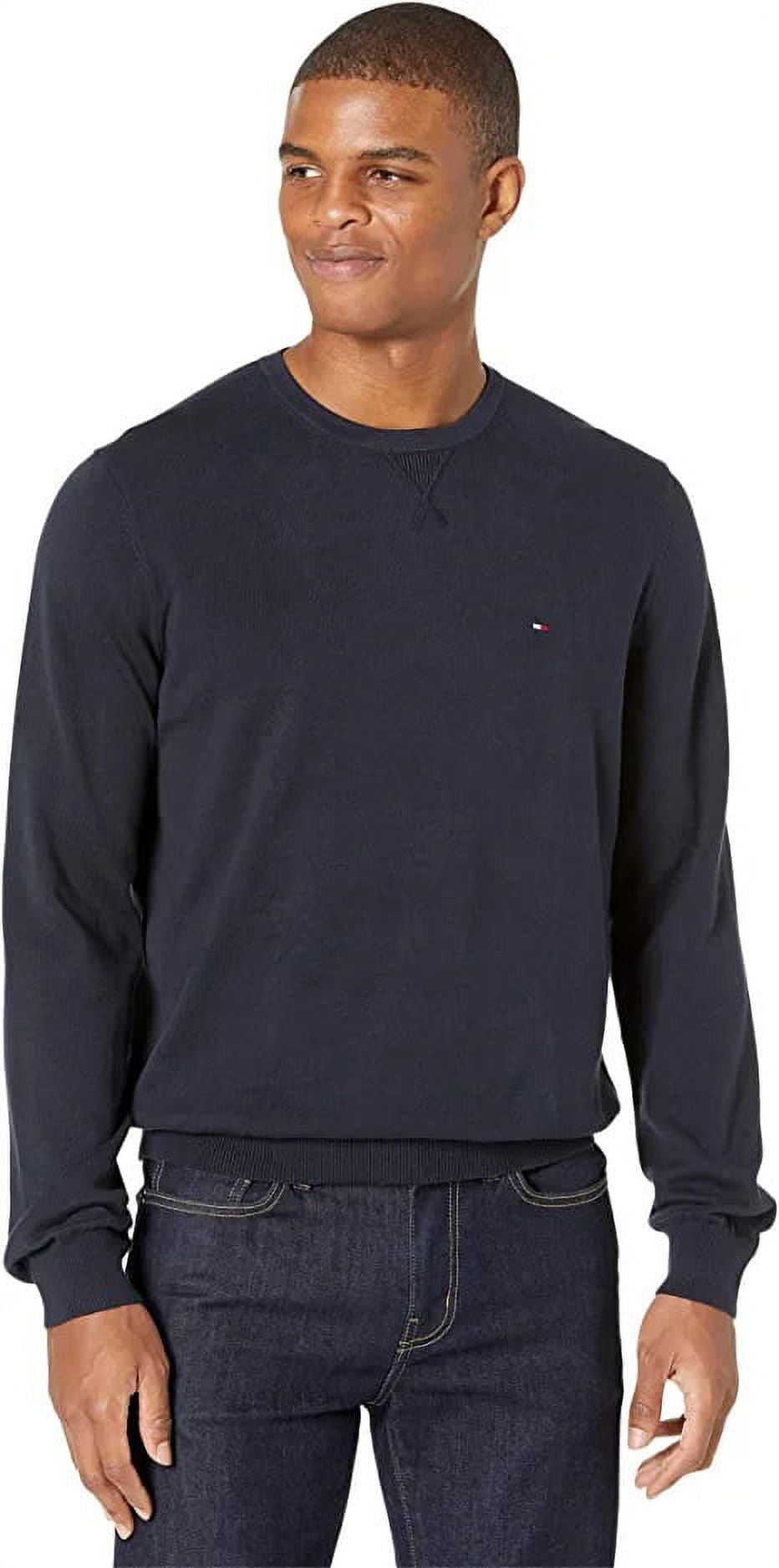 Tommy Hilfiger Men's Signature Solid Crew Neck Sweater Navy Size XXL