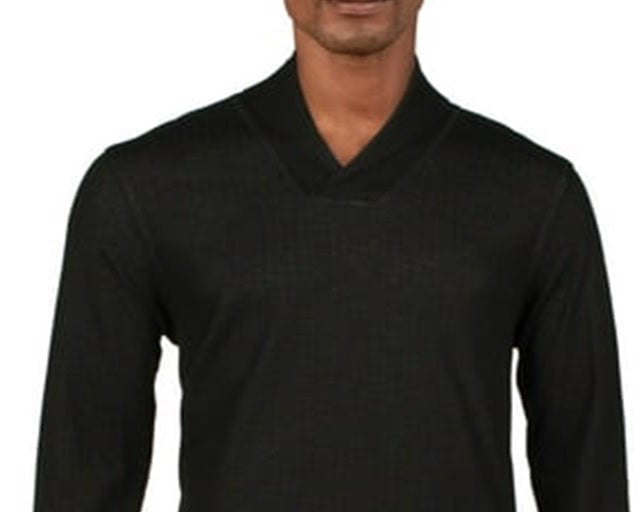 Ralph Lauren Men's Mens Pullover Shawl Neck Sleep Shirt Black Size X-Large