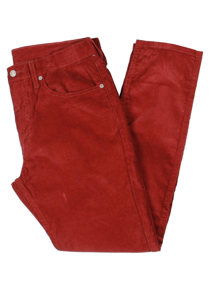 Levi's Men's 512 Slim Tapered Fit Corduroy Jeans Red Size 32X32