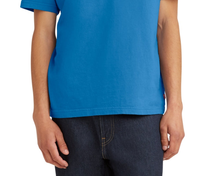 Levi's Men's Relaxed Fit Crewneck Poster Logo T shirt Blue Size XX-Large