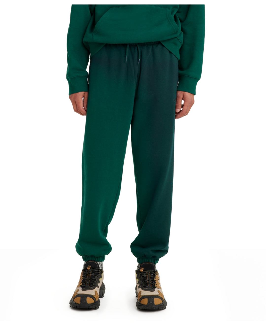Levi's Men's Relaxed Fit Active Fleece Sweatpants Green Size Large