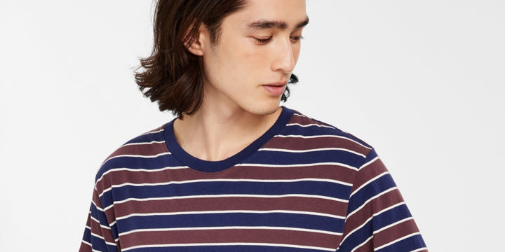 Levi's Men's Classic Relaxed Fit Striped T-Shirt Blue Size XX-Large