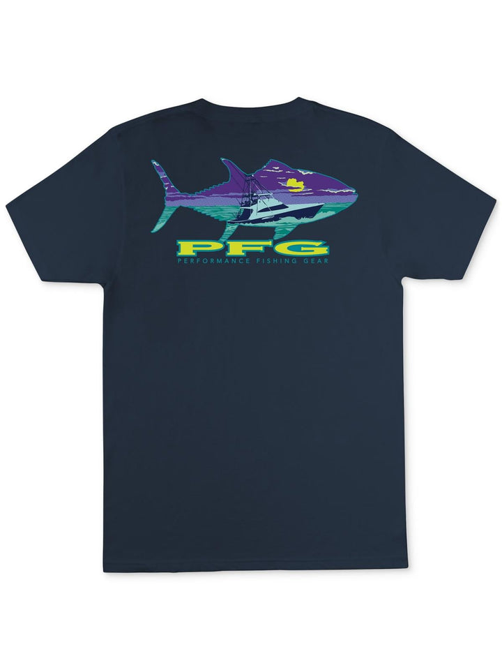 Columbia Men's Pfg WeeBee Graphic T-Shirt Blue