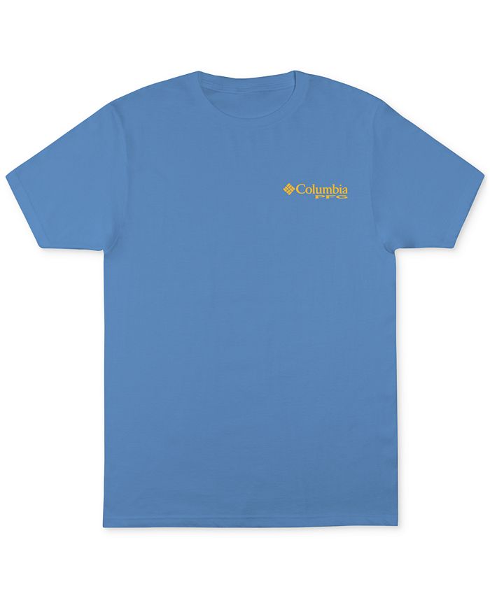 Columbia Men's Pfg Labby Graphic T-Shirt Blue Size Small