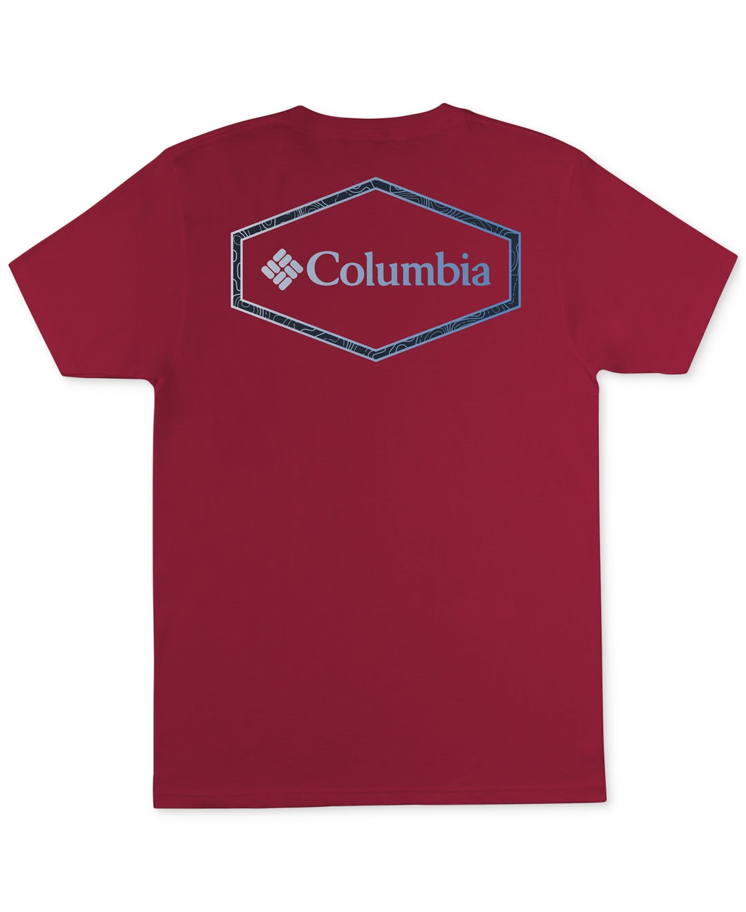 Columbia Men's Cotton Crewneck Graphic T-Shirt Red Size Small