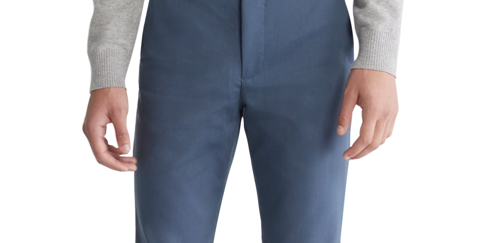 Calvin Klein Men's Slim Fit Modern Stretch Chino Pants Blue Size 36X30