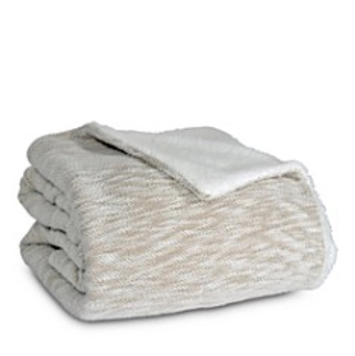 Sparrow & Wren Sweatshirt Sherpa Throw 50" x 70" Oatmeal