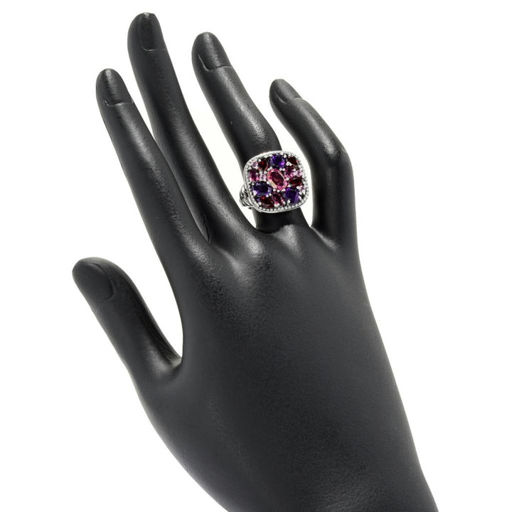 Artisan Silver by Samuel B. Choice of Gem Mosaic Ring, 6.5 grams