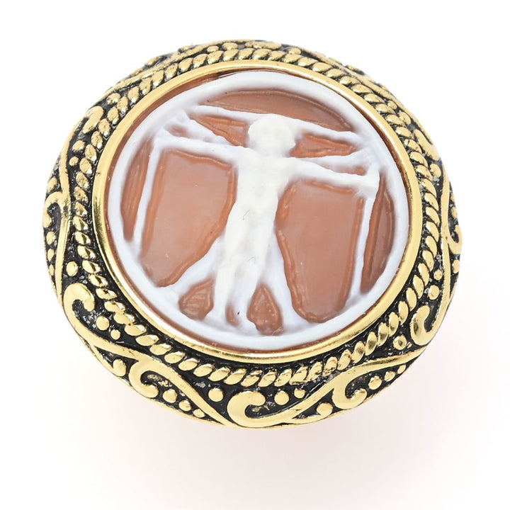 Cameo Italiano "Acropolis" Artist Series 18mm Shell Choice of Cameo Ring