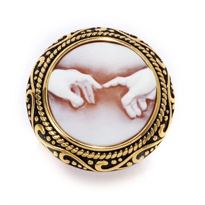 Cameo Italiano "Acropolis" Artist Series 18mm Shell Choice of Cameo Ring