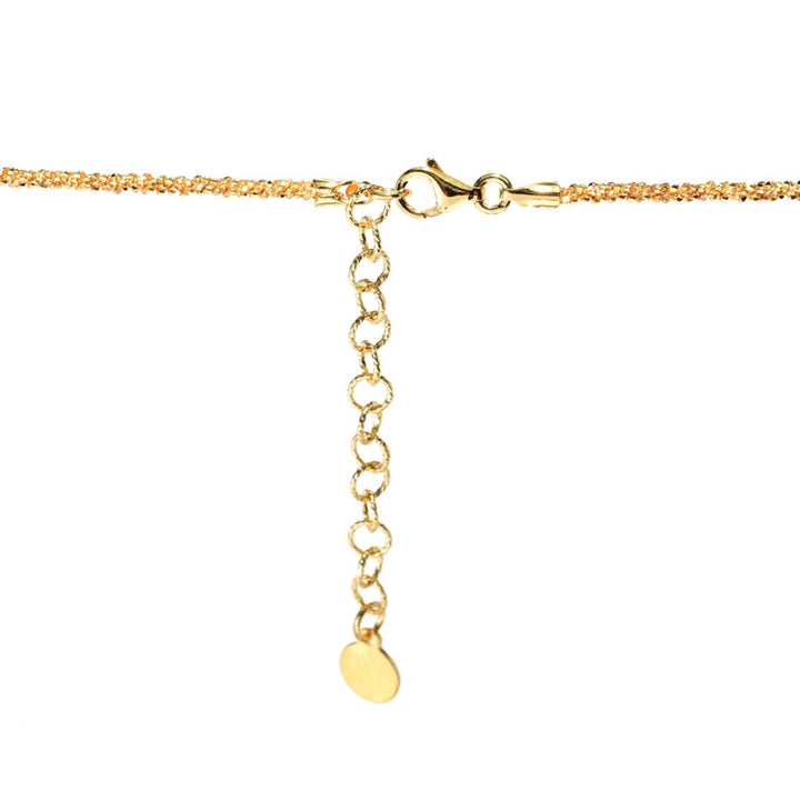 Cameo Italiano 18K Gold Plated "Scent" Flower Cameo Pendant w/ Chain