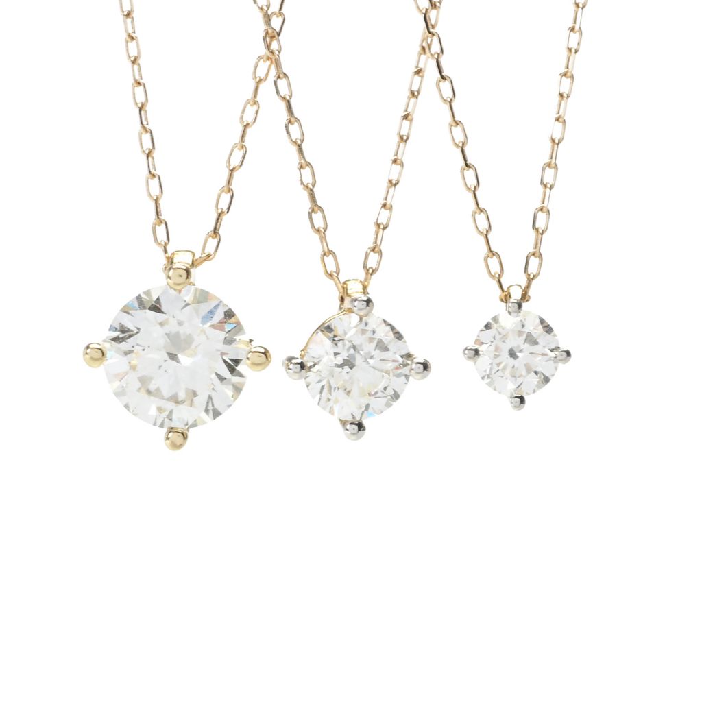 Grown Gorgeous 14K Gold Choice of Carat Lab Grown Diamond Solitaire Pendant