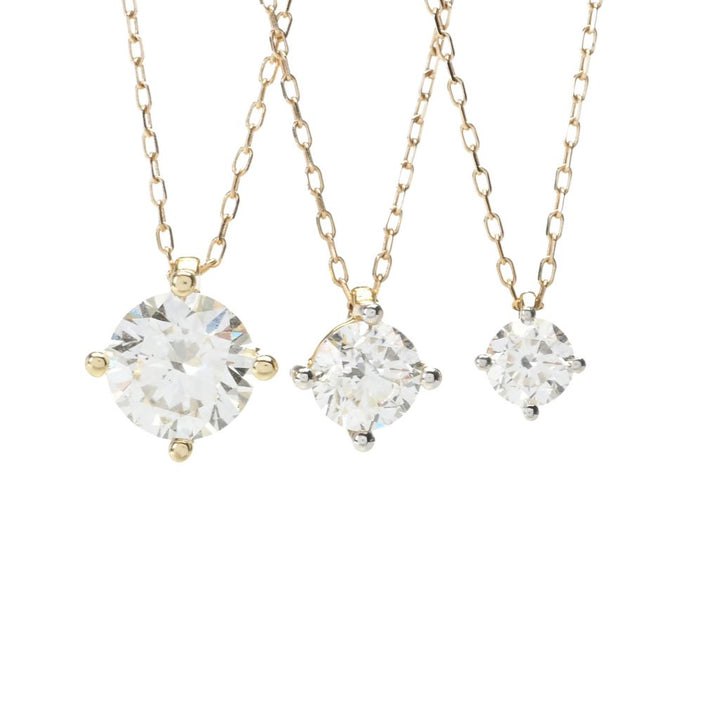 Grown Gorgeous 14K Gold Choice of Carat Lab Grown Diamond Solitaire Pendant