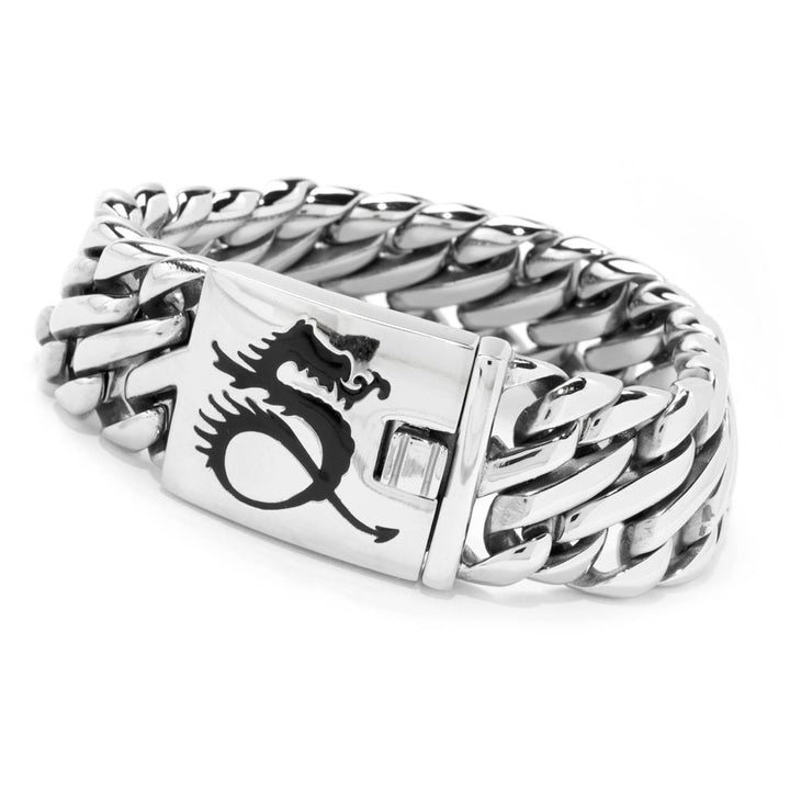 Invicta Men's Stainless Steel Choice of Color Double Curb Link Bracelet