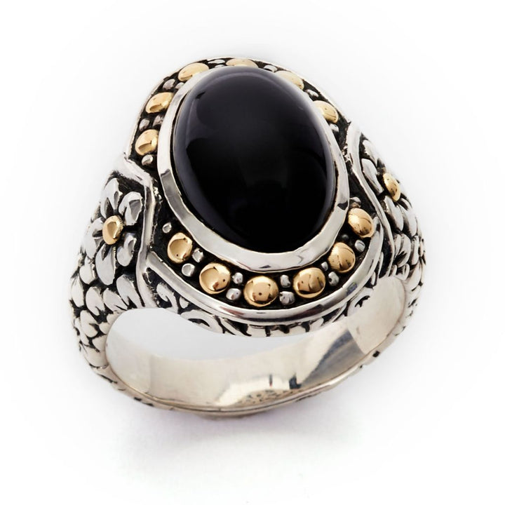 Artisan Silver by Samuel B. 18K Gold Accented Choice of Gem Ring
