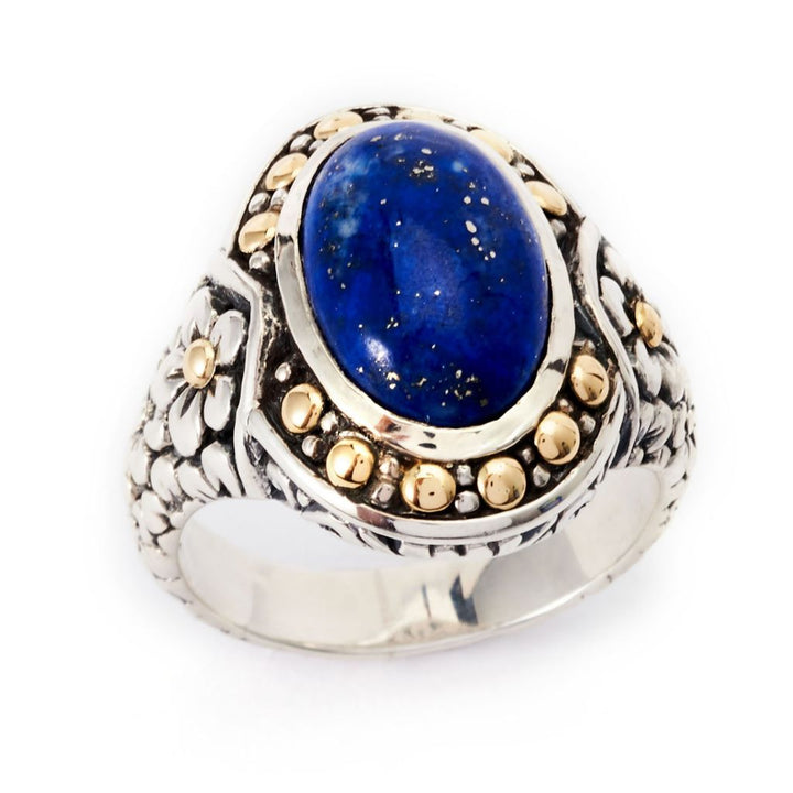 Artisan Silver by Samuel B. 18K Gold Accented Choice of Gem Ring
