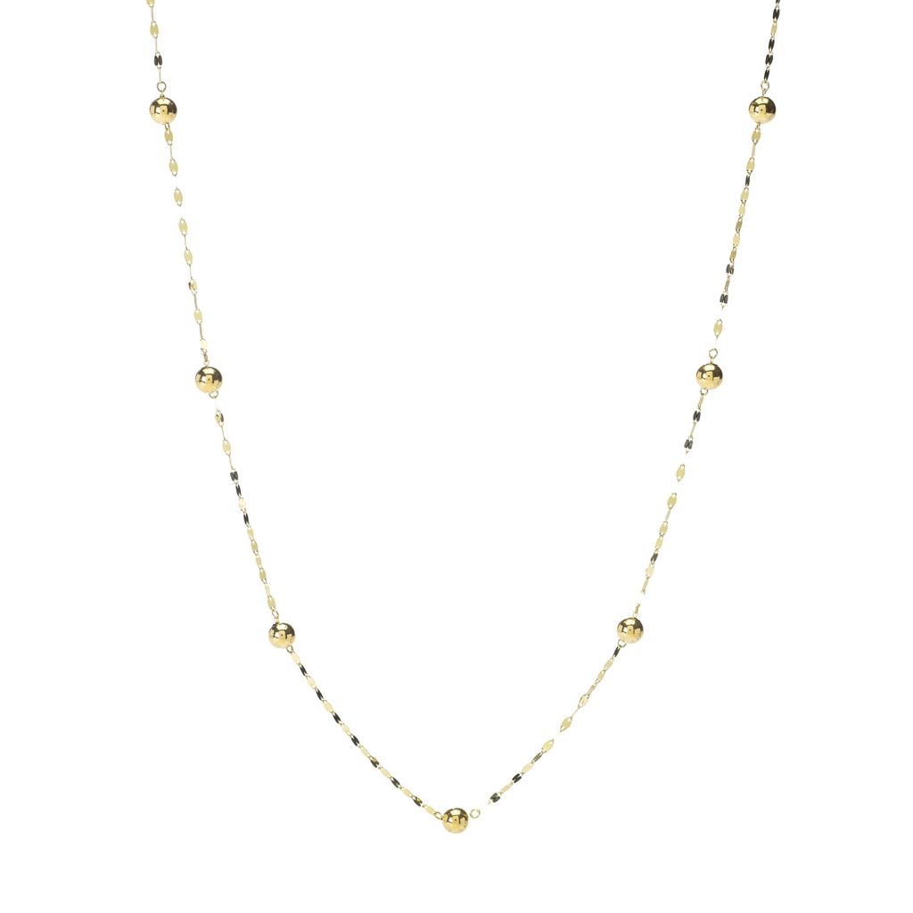 Stefano Oro 14K Gold "Sfera Station" Choice of Length Petali Necklace