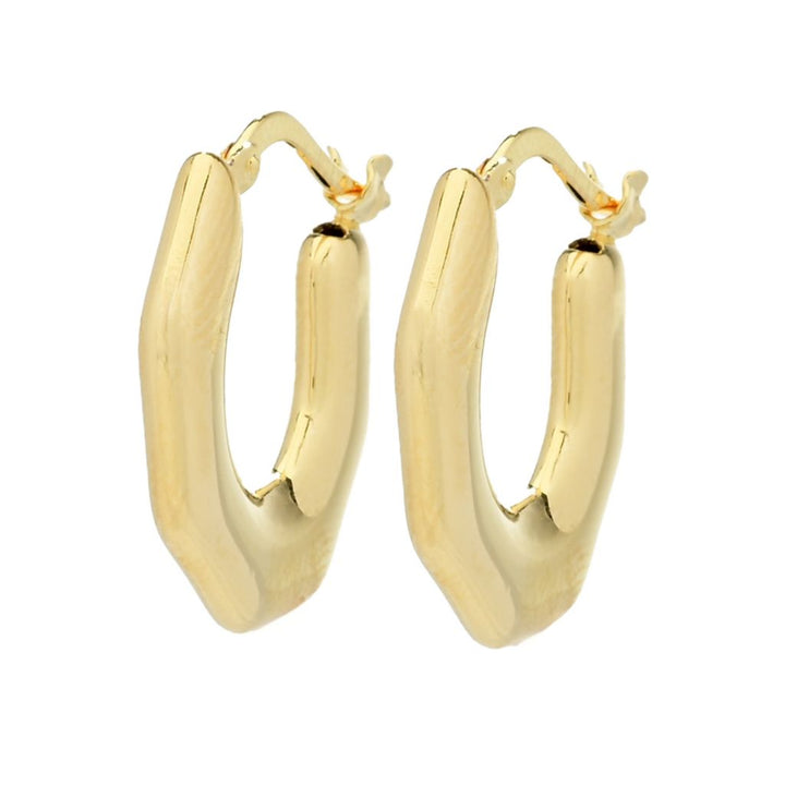 Toscana Italiana 18K Gold Electroform Choice of Size Hoop Earrings
